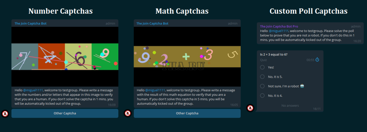 JoinCaptchaBot - капча для чатов