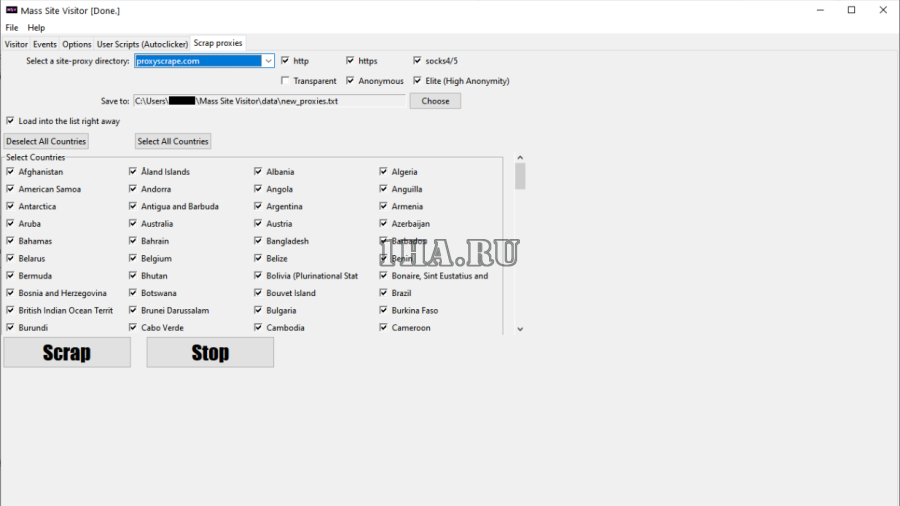 Mass Site Visitor v2.4.2 - Самый многофункциональный трафик-бот