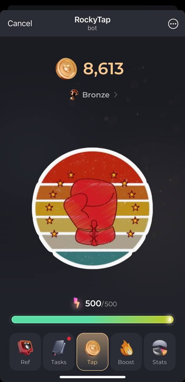 Скрипт telegram тапалка RockyTap